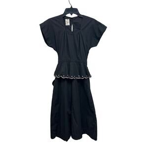 Vintage Young Hollywood Junior Originals Womens Small Cotton Blend Prairie Dress